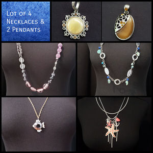 Lot of 4 Necklaces and 2 Pendants